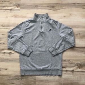 Kangol Men's Gray Quarter-Zip Sweater